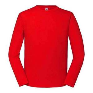 Iconic 195 Ringspun Premium Fruit of the Loom Men's Red T-shirt obraz