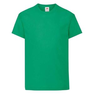 Green T-shirt for Children Original Fruit of the Loom obraz