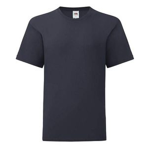 Navy blue children's t-shirt in combed cotton Fruit of the Loom obraz
