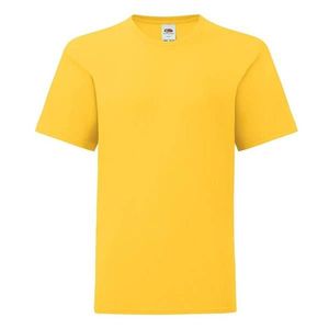 Yellow children's t-shirt in combed cotton Fruit of the Loom obraz