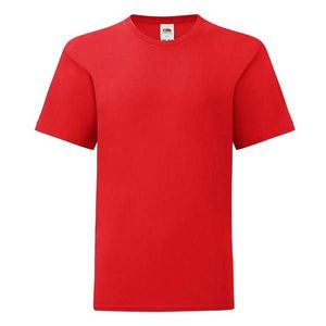 Red children's t-shirt in combed cotton Fruit of the Loom obraz