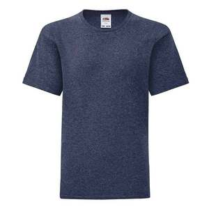 Navy blue children's t-shirt in combed cotton Fruit of the Loom obraz
