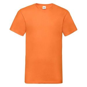 Pomarańczowa koszulka męska Valueweight V-Neck Fruit of the Loom obraz