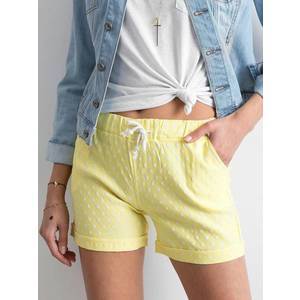 Shorts with polka dots yellow obraz