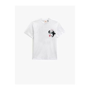 Koton Kung Fu Panda T-Shirt Licensed Printed Crewneck obraz