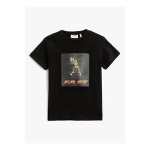 Koton Printed Black Boys' T-shirt 3skb10204tk obraz