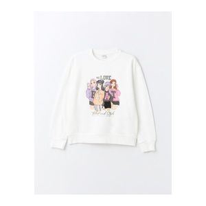 LC Waikiki Girls' Crew Neck Printed Long Sleeve Sweatshirt obraz