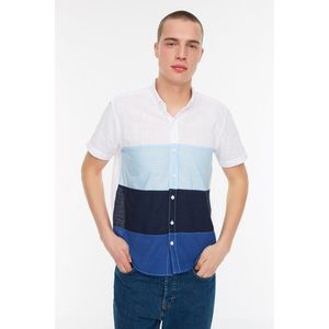 Trendyol Shirt - Blue - Slim fit obraz
