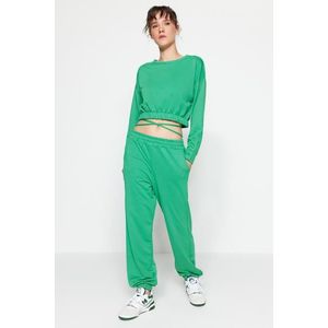 Trendyol Green Knitted Top and Bottom Set with Waist Detail obraz