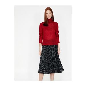 Koton Women's Red Turtleneck Sweater obraz