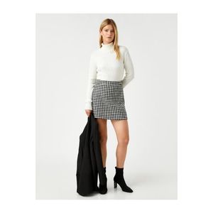 Koton Houndstooth Patterned Mini Skirt obraz