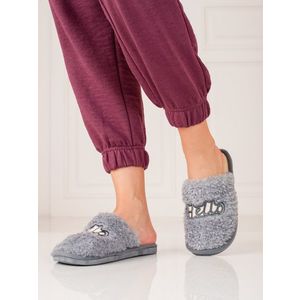 Women's slippers Shelvt gray obraz