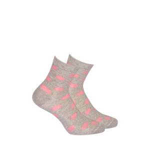 Gatta G44.01N Cottoline girls' socks patterned 33-38 aluminium 227 obraz