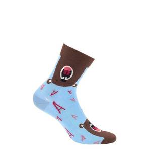 Gatta G34.01N Cottoline girls' socks patterned 27-32 blue 271 obraz