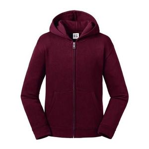 Burgundy children's sweatshirt with hood and zipper Authentic Russell obraz