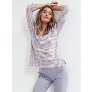 Pyjamas Cana 101 3/4 S-XL pink-grey obraz