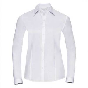 Women's Long Sleeve Shirt, Herringbone Shirt Russell obraz