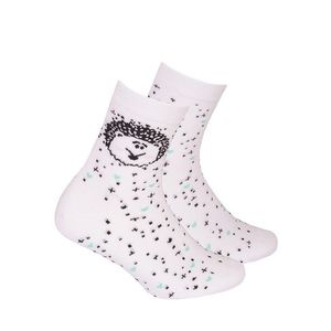 Gatta G34.01N Cottoline girls' socks patterned 27-32 white 232 obraz