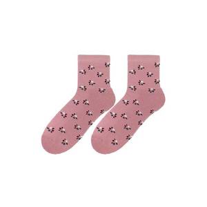 Bratex D-005 Women Women's Winter Terry Socks Pattern 36-41 pink 011 obraz