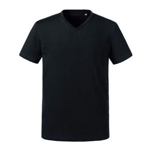 Men's Pure Organic V-Neck Russell T-Shirt obraz