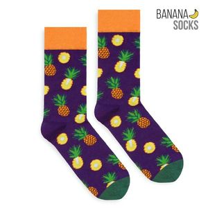 Banana Socks Unisex's Socks Classic Pineapple obraz