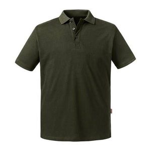 Olive Men's Polo Shirt Pure Organic Russell obraz