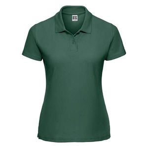 Polycotton Women's Green Polo Shirt Russell obraz