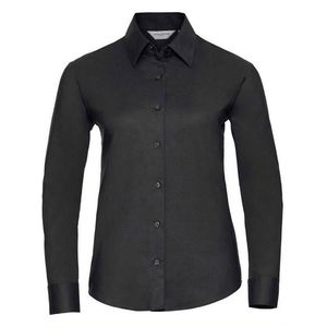 Women's Long Sleeve Shirt, Easy Care, Oxford R932F 70/30 130g/135g obraz