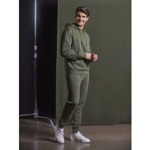 Olive Men's Hoodie Authentic Russell obraz