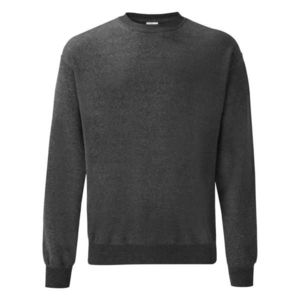 Dark Grey Men's Sweatshirt Set-in Sweat Fruit of the Loom obraz