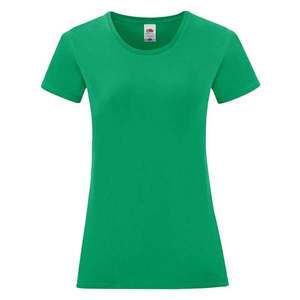 Iconic Women's Green Fruit of the Loom Women's T-shirt obraz