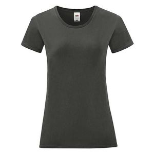 Iconic Women's Graphite T-shirt in combed cotton Fruit of the Loom obraz