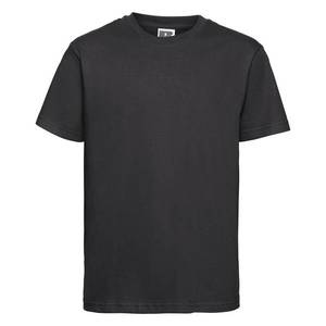 Black Slim Fit Russell T-shirt obraz