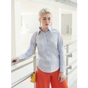 Blue lady-fit classic shirt Oxford Fruit Of The Loom obraz