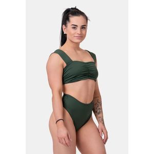 Dámské plavky Nebbia Miami retro bikini - top 553 dark green M obraz