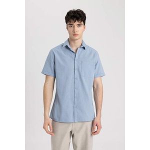 DEFACTO Slim Fit Polo Collar Short Sleeve Shirt obraz