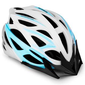 Spokey FEMME Cyklistická prilba IN-MOLD, 55-58 cm, bielo-modrá obraz