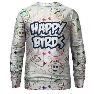 Bittersweet Paris Unisex's Happy Birds Sweater S-Pc Bsp300 obraz