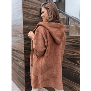 Dámský kabát z alpaky RITA brown Dstreet obraz