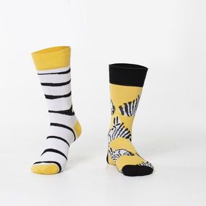 Bílé pánské ponožky zebry obraz