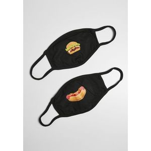 Burger a Hot Dog Obličejová maska 2 balení černá obraz