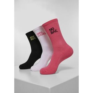 Girl Gang Socks 3-Pack pink/wht/blk obraz