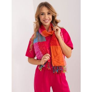 Dámský šátek s barevnými třásněmi obraz