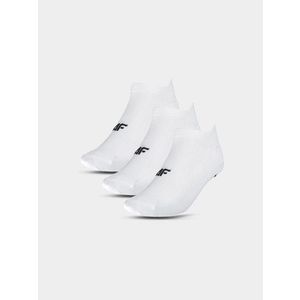Dámské sportovní ponožky pod kotník (3Pack) 4F - bílé obraz