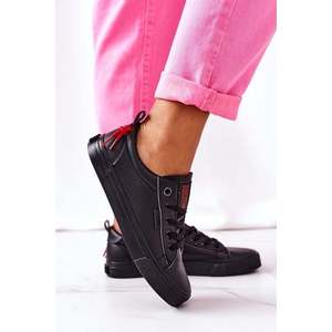 Women's Leather Sneakers BIG STAR GG274161 Black obraz