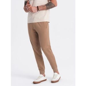 Ombre Men's jogger sweatpants - brown obraz