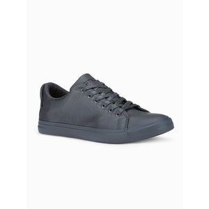 Ombre BASIC men's shoes sneakers in combined materials - gray obraz