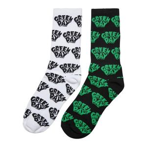 Ponožky Green Day - 2 balení - černo/bílé obraz