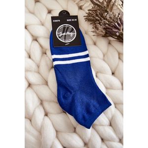 Dámské bavlněné kotníkové ponožky Modre obraz