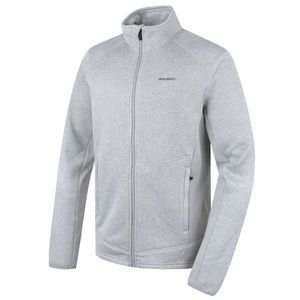 Pánský fleecový svetr na zip HUSKY Alan M light grey obraz